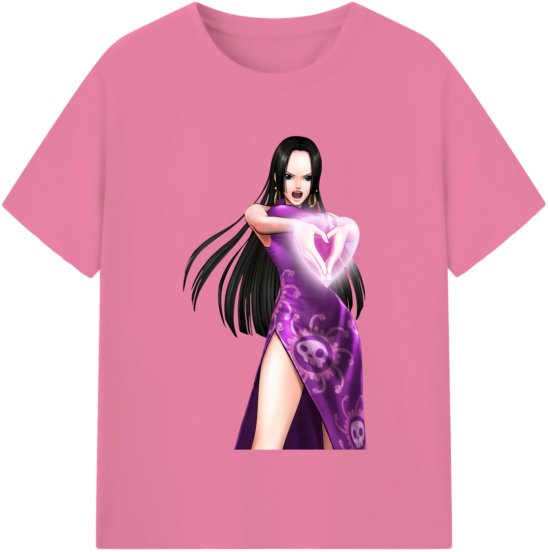 ワンピース ボア・ハンコック ONE PIECE Boa·Hancock 綿100％半袖Tシャツ（フロントプリント）